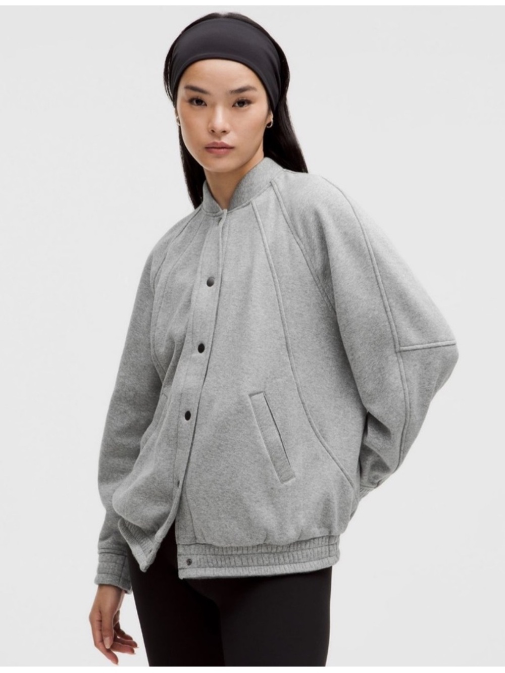 Lululemon Scuba Oversized Varsity Jacket-Plush
